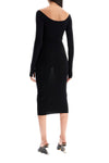 Off-White lightweight knit midi dress