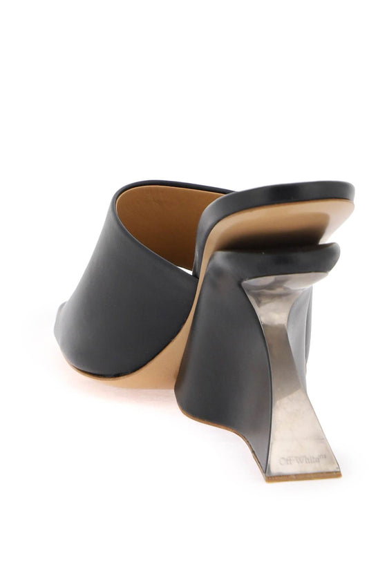 Off White Off-White wedge heel mules with jug design