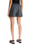 Marni pleated shorts with branded band