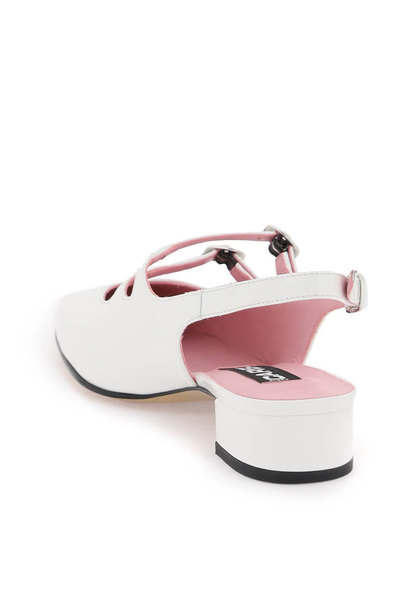 Carel patent leather pêche slingback mary jane