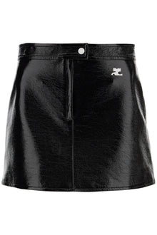  Courreges re-edition vinyl effect mini skirt