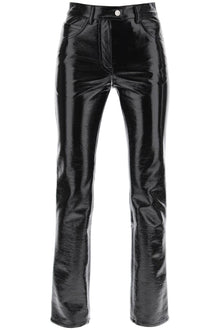  Courreges vinyl-effect coated cotton pants