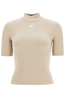  Courreges short-sleeved ribbed re-e