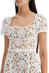 Self Portrait floral lace mini dress with eight