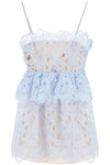 Self-Portrait Self Portrait mini organza lace dress in 9