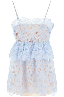  Self Portrait mini organza lace dress in 9