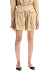 Self-Portrait Self Portrait 'poplin mini skirt with crystal