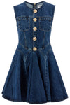 Self-Portrait Self Portrait 'mini denim dress with jewel buttons'