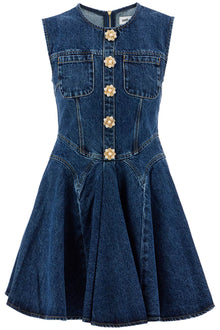  Self-Portrait Self Portrait 'mini denim dress with jewel buttons'