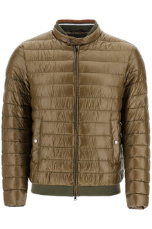  HERNO military green down jacket in polyamide with high collar