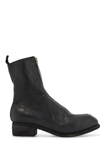  Guidi black horse and calf leather boots with side zip