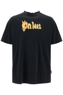  Palm Angels 'burning logo t-shirt