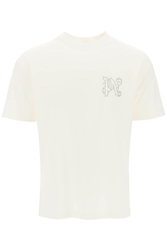 Palm Angels t-shirt with studded monogram