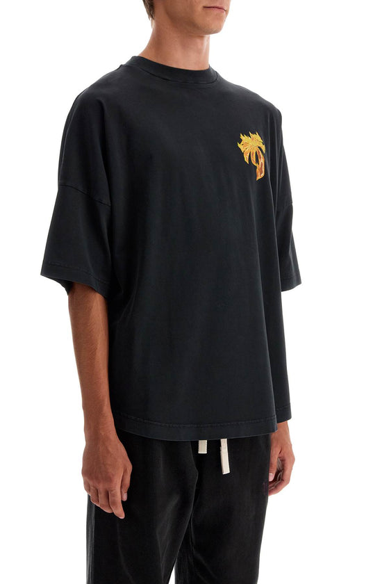 Palm Angels 'burning palm oversized t