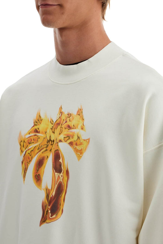 Palm Angels 'burning palm oversized sweat