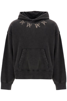  Palm Angels statement monogram hooded sweatshirt