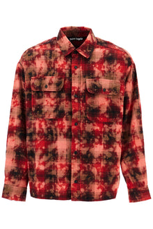  Palm Angels 'flannel shirt with curved logo