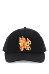 Palm Angels burning monogram baseball cap