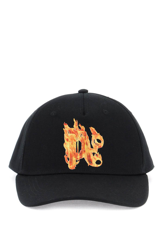 Palm Angels burning monogram baseball cap