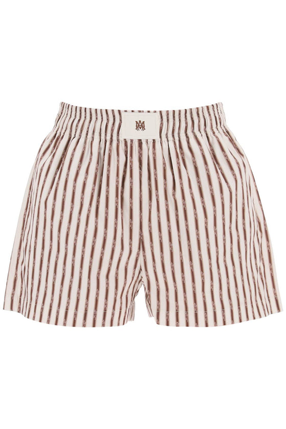 Amiri striped pajama shorts