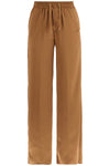 HERNO wide leg camel polyester pants