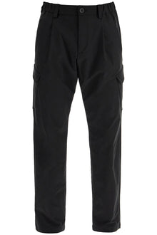  HERNO black polyester pants with patch pockets