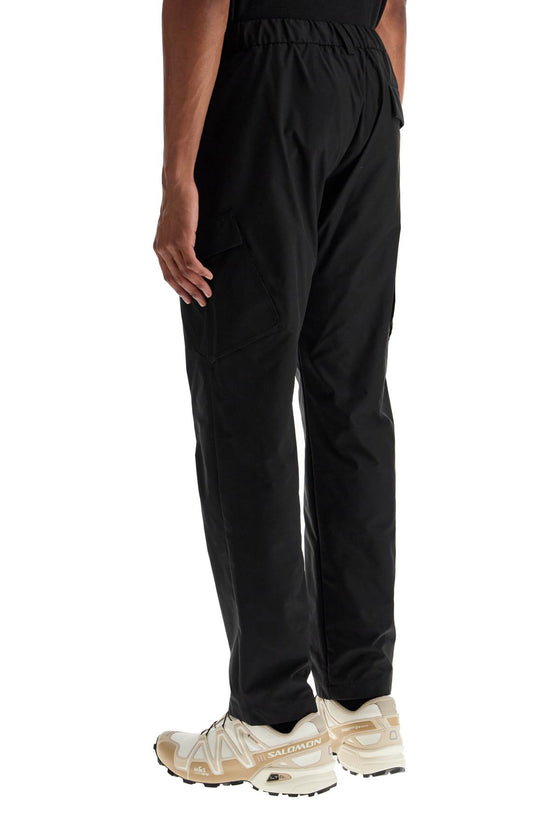 HERNO black polyester pants with patch pockets