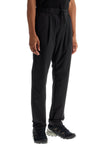 HERNO high-waisted black nylon women's pants