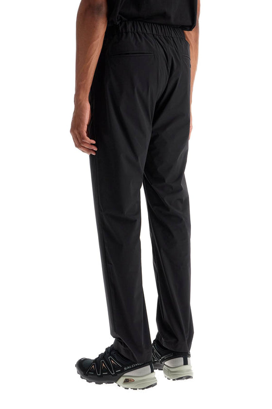 HERNO high-waisted black nylon women's pants