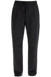 HERNO high-waisted black nylon women's pants