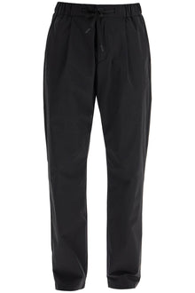  HERNO high-waisted black nylon women's pants