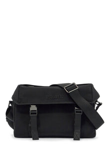  Dsquared2 black shoulder bag in polyamide with spacious compartment