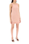 Palm Angels monogram knitted mini dress