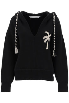  Palm Angels palm knitted hoodie