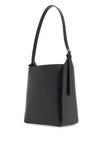 A.P.C. minimalist black leather crossbody bag with adjustable strap