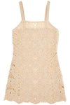 By Malene Birger crochet fall mini dress