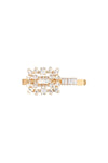 Roger Vivier hair clip with decorative stones light gold