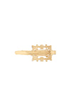 Roger Vivier hair clip with decorative stones light gold