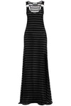 JEAN PAUL GAULTIER long marinière dress with overall detail