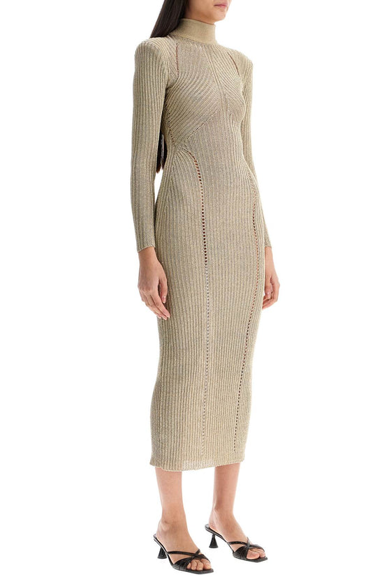 Self-Portrait Self Portrait maxi lurex knit dress in