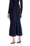 Self Portrait long lurex knit skirt