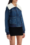 Self-Portrait Self Portrait denim bomber jacket for