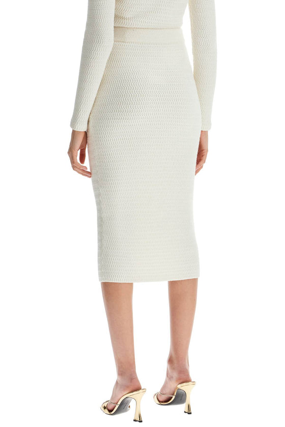 Self-Portrait Self Portrait 'knitted lurex midi skirt