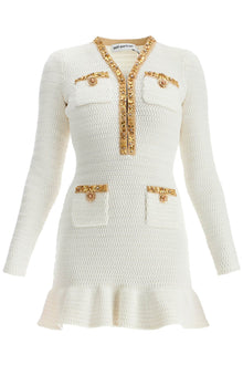  Self Portrait lurex knit mini dress