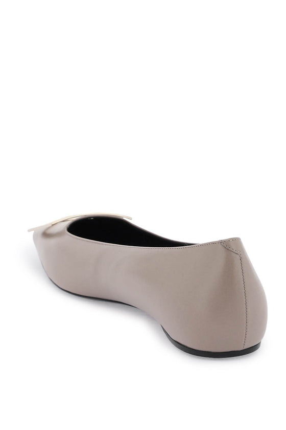 Roger Vivier leather 'trompette' ballerina flats