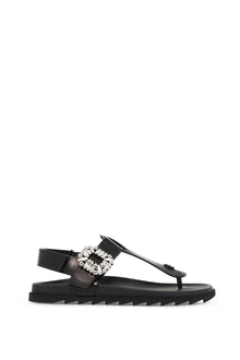  Roger Vivier leather slidy viv' flip-f