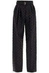 Lanvin wide plumetis trousers