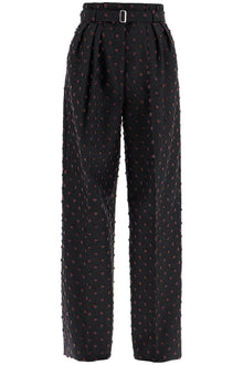  Lanvin wide plumetis trousers