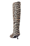 Ganni animal print fabric boots