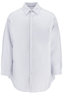  Maison Margiela striped padded overshirt with